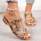 Women's Elegant Orthopedic Embellished Strap Sandals with Arch Support 0