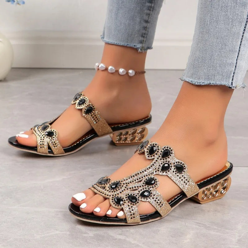 Women's Elegant Orthopedic Embellished Strap Sandals with Arch Support 4