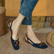 Women's Elegant Slingback Flat Shoes with Arch Support 1