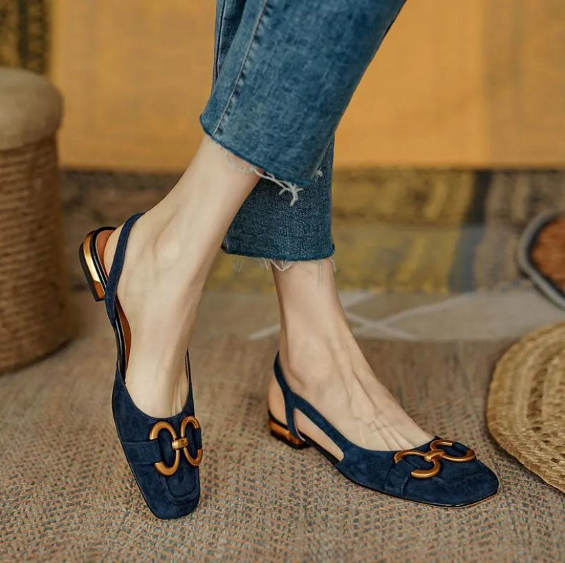 Women's Elegant Slingback Flat Shoes with Arch Support 1