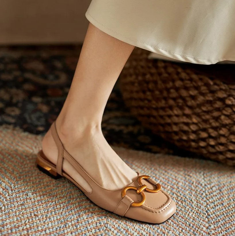 Women's Elegant Slingback Flat Shoes with Arch Support 5