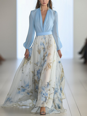 Women's Floral Maxi Dress - Elegant Summer Dresses for Casual Outings 0