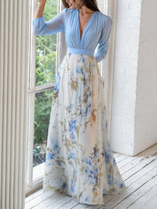 Women's Floral Maxi Dress - Elegant Summer Dresses for Casual Outings 2