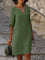 Women's Formal Dress - Elegant V-Neck Summer Dress for Special Events and Everyday Wear 2