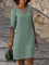 Women's Formal Dress - Elegant V-Neck Summer Dress for Special Events and Everyday Wear 3
