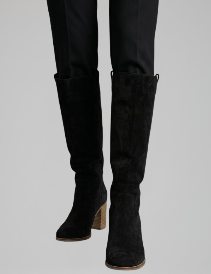 Women's Knee-High Boots with Block Heel for Fall Fashion 0