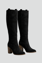 Women's Knee-High Boots with Block Heel for Fall Fashion 1