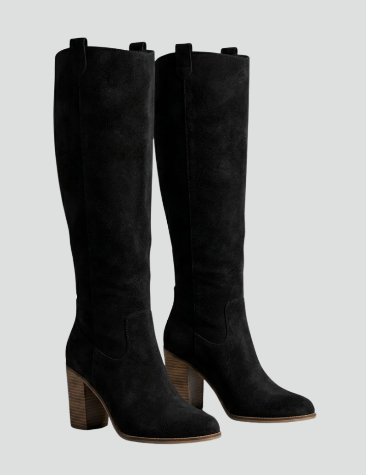 Women's Knee-High Boots with Block Heel for Fall Fashion 1
