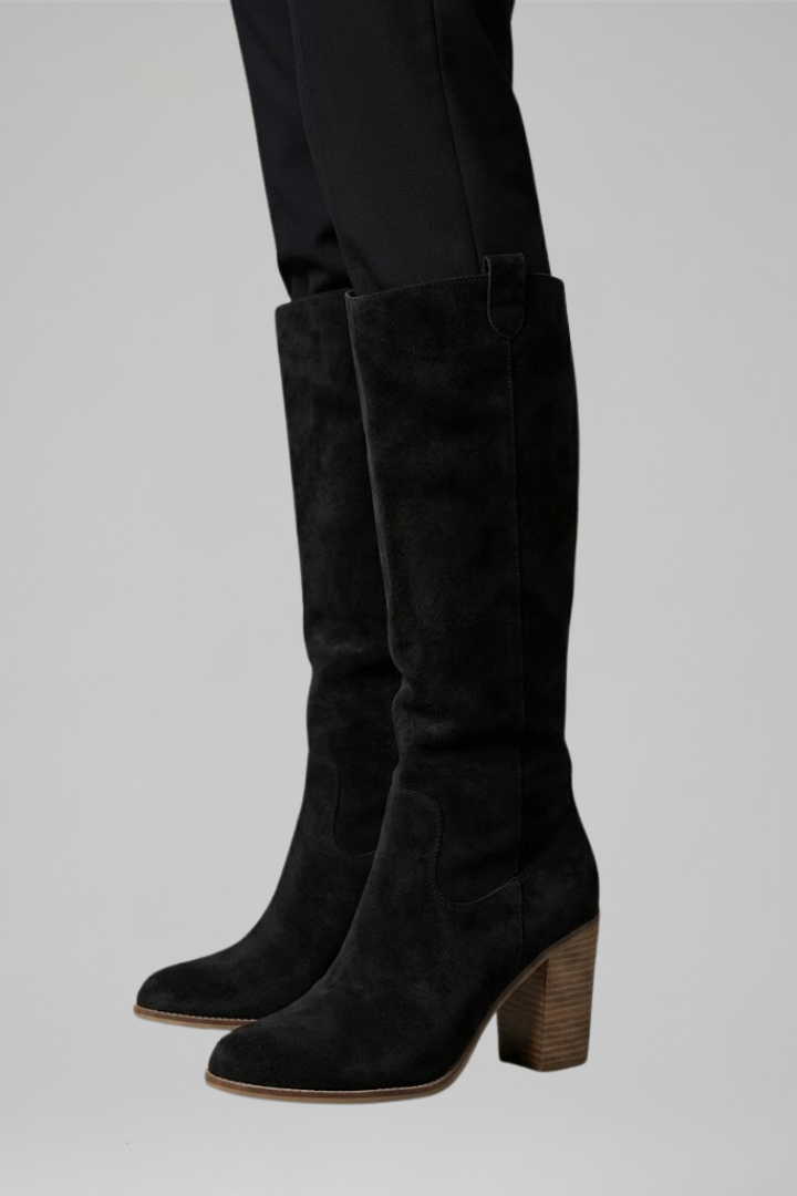 Women's Knee-High Boots with Block Heel for Fall Fashion 4