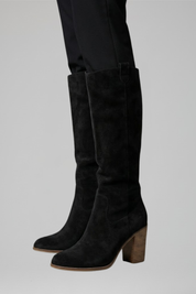 Women's Knee-High Boots with Block Heel for Fall Fashion 4