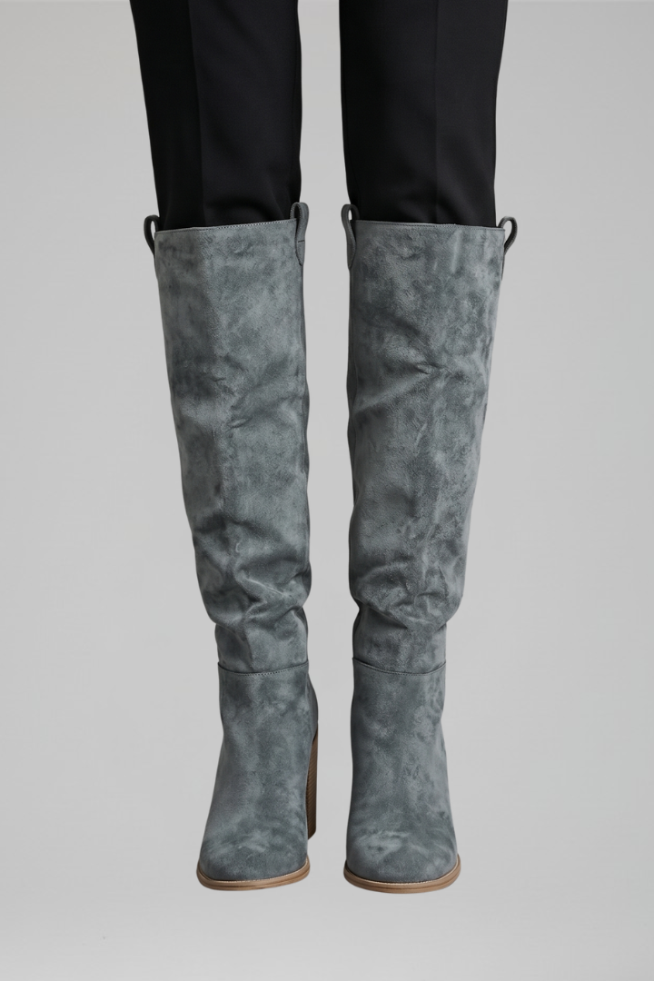Women's Knee-High Boots with Block Heel for Fall Fashion 6