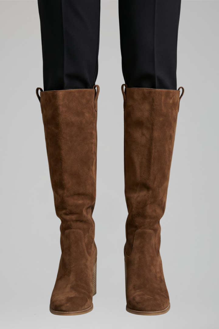 Women's Knee-High Boots with Block Heel for Fall Fashion 7