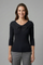 Women’s Long Sleeve Knitted Top with Bow Neckline Detail 0
