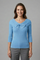 Women’s Long Sleeve Knitted Top with Bow Neckline Detail 5
