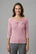 Women’s Long Sleeve Knitted Top with Bow Neckline Detail 6