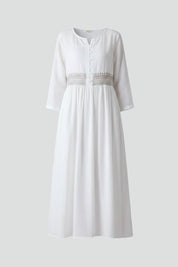 Women's Maxi Dress - Boho Embroidered Summer Dress with Relaxed Fit and Flowing Hem for Effortless Style 1