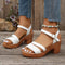 Women's Orthopedic Block Heel Sandals with Arch Support and Ankle Strap 2