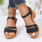 Women's Orthopedic Block Heel Sandals with Arch Support and Ankle Strap 7
