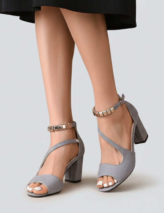 Women's Orthopedic Block Heel Sandals with Arch Support and Crisscross Straps for Comfort 6