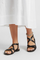 Women’s Orthopedic Flat Sandals with Arch Support and Criss-Cross Straps for Comfortable Everyday Wear 0