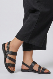 Women's Orthopedic Flat Sandals with Arch Support and Secure Back Strap for Summer Comfort 3