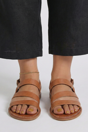 Women's Orthopedic Flat Sandals with Arch Support and Secure Back Strap for Summer Comfort 6