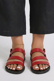 Women's Orthopedic Flat Sandals with Arch Support and Secure Back Strap for Summer Comfort 7