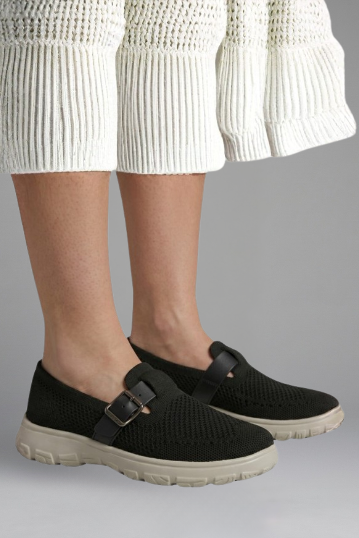 Women's Orthopedic Loafers with Arch Support and Adjustable Buckle Strap for Everyday Comfort 4