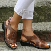 Women's Orthopedic Low Heel Walking Sandals with Arch Support for Comfortable Everyday Wear 0