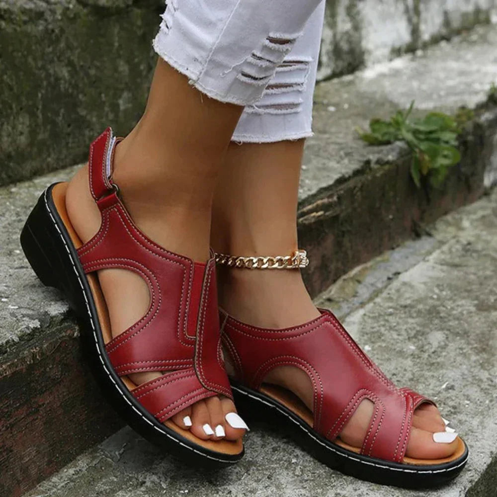 Women's Orthopedic Low Heel Walking Sandals with Arch Support for Comfortable Everyday Wear 2
