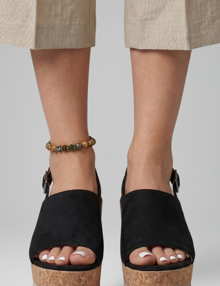 Women's Orthopedic Platform Sandals with Arch Support and Adjustable Buckle Straps 5