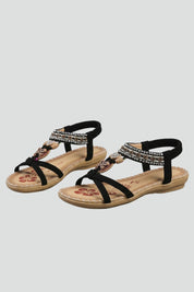 Women's Orthopedic Platform Sandals with Arch Support and Elastic Straps 1