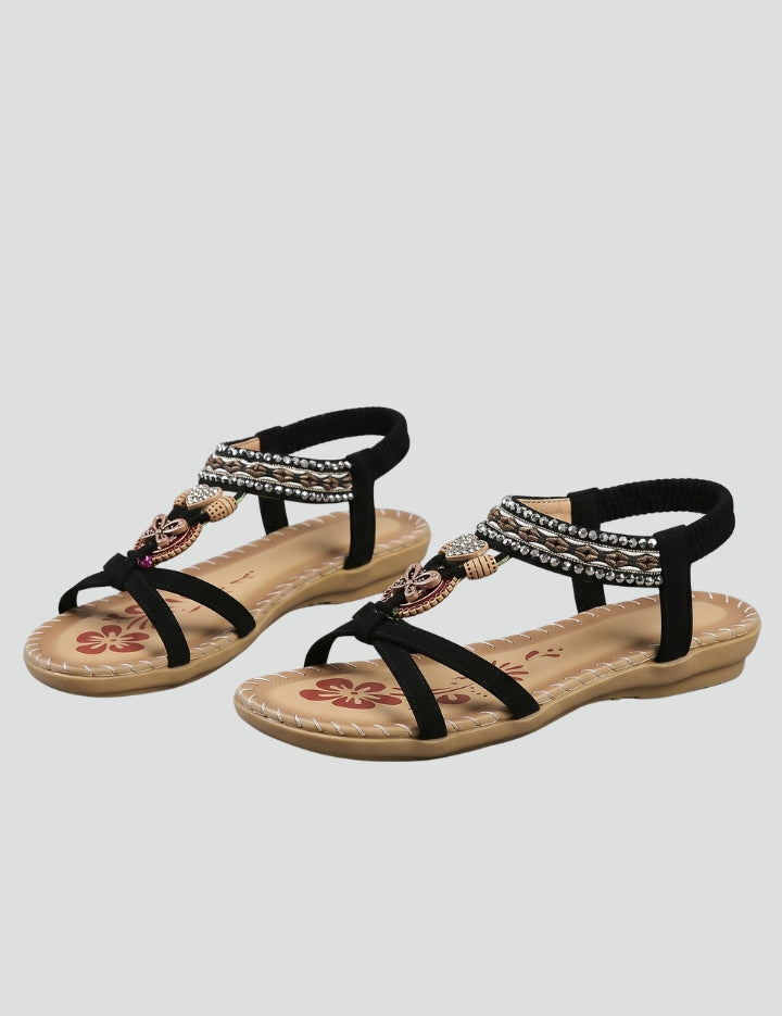 Women's Orthopedic Platform Sandals with Arch Support and Elastic Straps 1