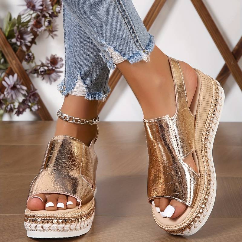 Women's Orthopedic Platform Slip-On Sandals with Arch Support for Comfortable Everyday Wear 2