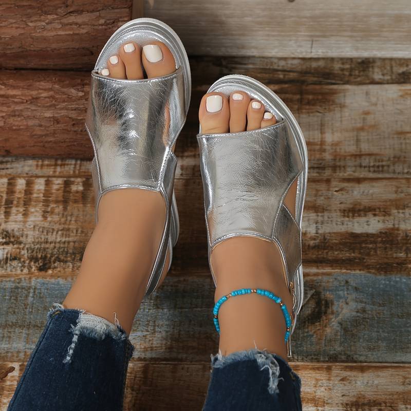 Women's Orthopedic Platform Slip-On Sandals with Arch Support for Comfortable Everyday Wear 4