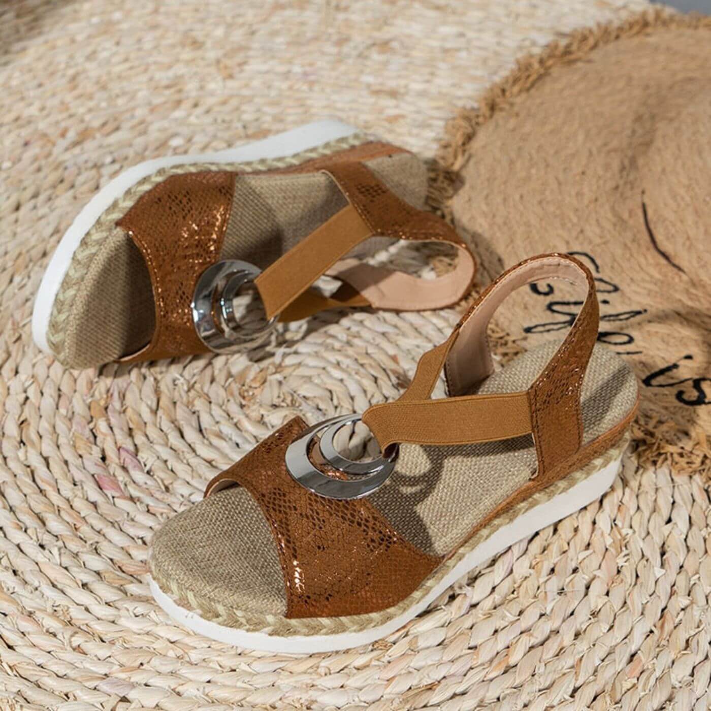 Women's Orthopedic Platform Strap Sandals with Arch Support for Comfort and Style 7