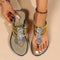 Women's Orthopedic Rhinestone Flat Sandals with Arch Support for Elegant Comfort 3