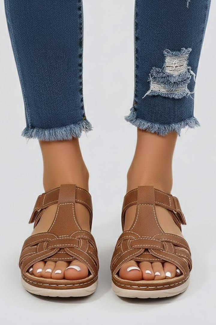 Women's Orthopedic Sandals with Adjustable Straps and Arch Support for Comfortable Summer Wear 0