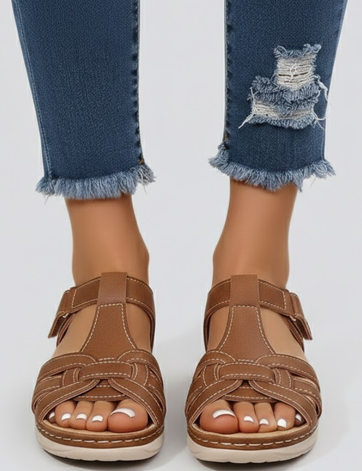 Women's Orthopedic Sandals with Adjustable Straps and Arch Support for Comfortable Summer Wear 0