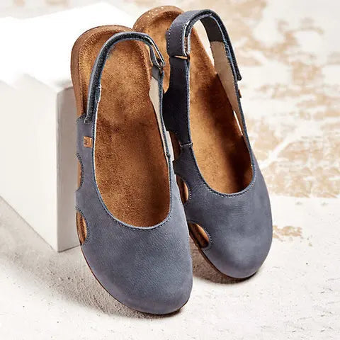 Women's Orthopedic Slingback Flat Shoes with Arch Support for Comfortable Everyday Wear 0