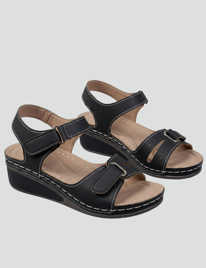 Women's Orthopedic Wedge Sandals with Adjustable Strap and Arch Support for Comfort 1