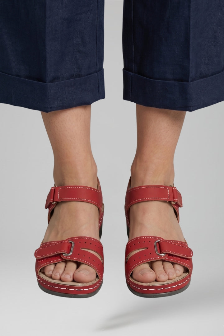 Women's Orthopedic Wedge Sandals with Adjustable Strap and Arch Support for Comfort 6