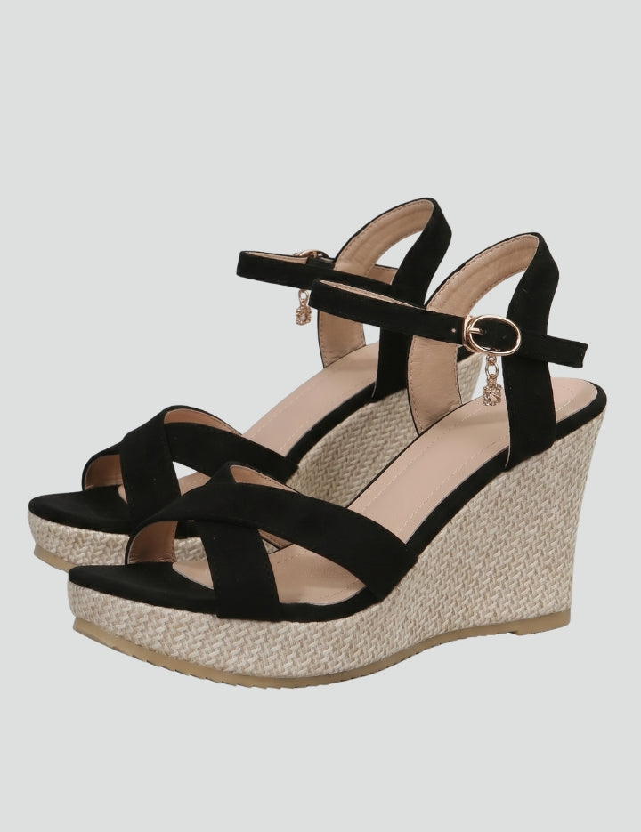 Women's Orthopedic Wedge Sandals with Arch Support and Adjustable Buckle Strap for Comfortable Summer Wear 1