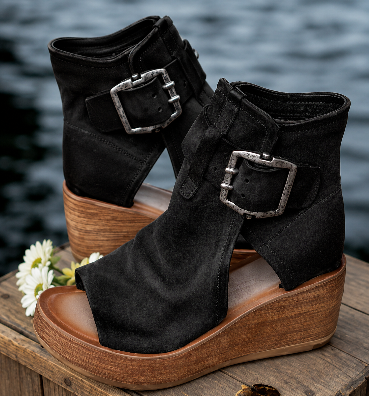 Women's Orthopedic Wedge Sandals with Arch Support and Adjustable Buckle for Comfortable Everyday Wear 2
