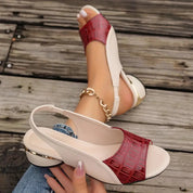Women's Sandals with Arch Support - Elegant Low Heel Slingback Design for All-Day Comfort 2
