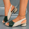 Women's Sandals with Arch Support - Elegant Low Heel Slingback Design for All-Day Comfort 4
