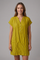 Women’s Sleeveless V-Neck Beach Dress with Button Placket Above Knee 6
