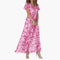 Women's Summer Midi Dress - Elegant Round Neck Casual Dress for Weddings and Events 3