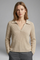 Women's Top - Open Neck Casual Blouse with Three-Quarter Sleeves for Effortless Style 0