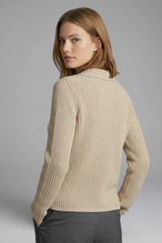 Women's Top - Open Neck Casual Blouse with Three-Quarter Sleeves for Effortless Style 3